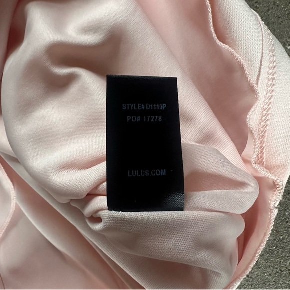 NWT Lulus Bodycon Mini Dress in Light Pink Size XL Women’s Double Lined - Flawed - Picture 7 of 8